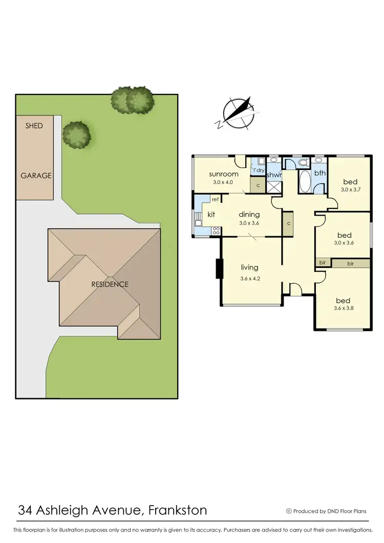 Floorplan of Homely house listing, 34 Ashleigh Avenue, Frankston VIC 3199