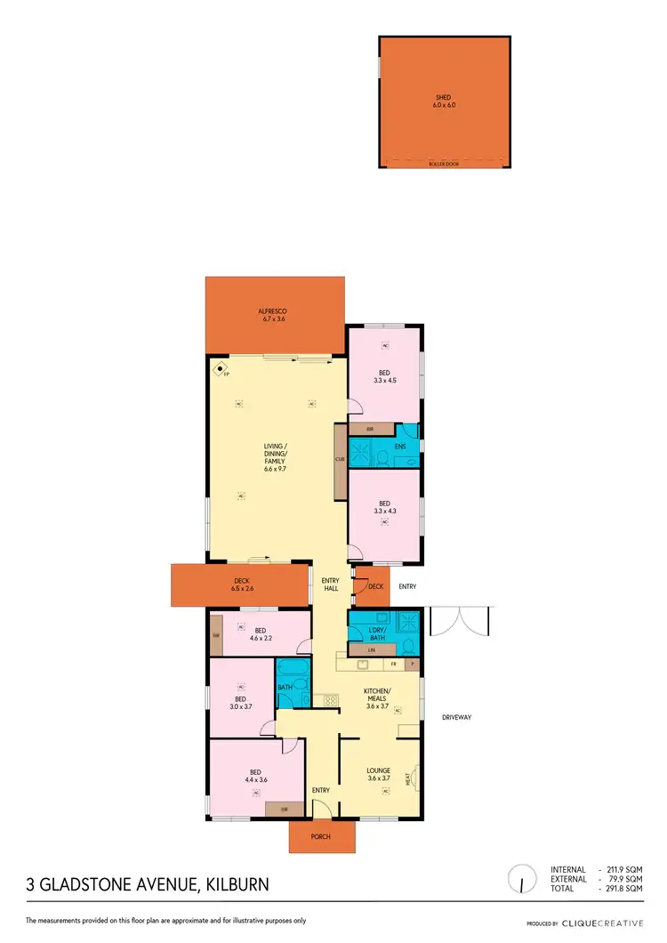 Floorplan of Homely house listing, 3 Gladstone Avenue, Kilburn SA 5084