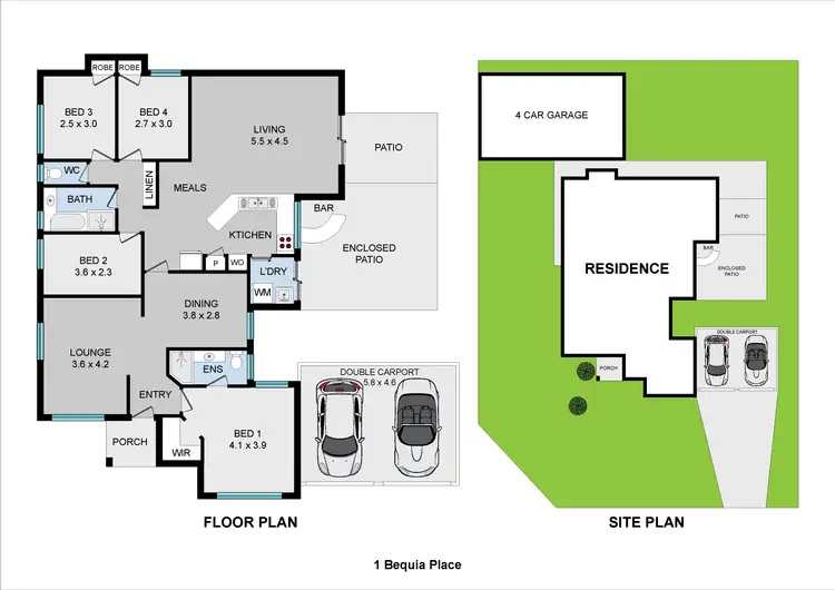 Floorplan of Homely house listing, 1 Bequia Place, Safety Bay WA 6169