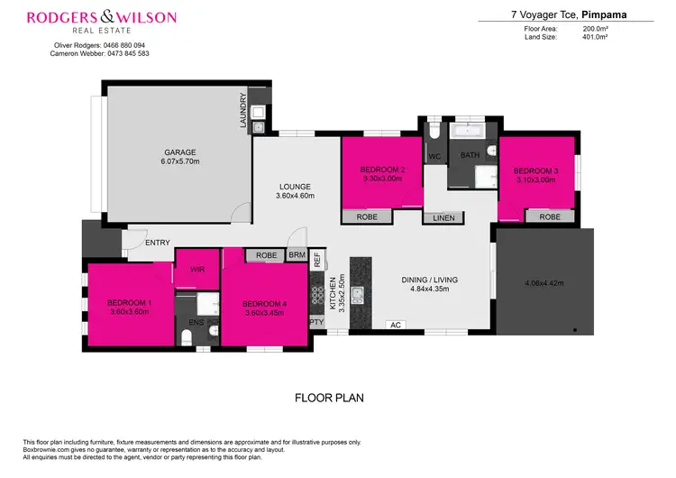 Floorplan of Homely house listing, 7 Voyager Terrace, Pimpama QLD 4209