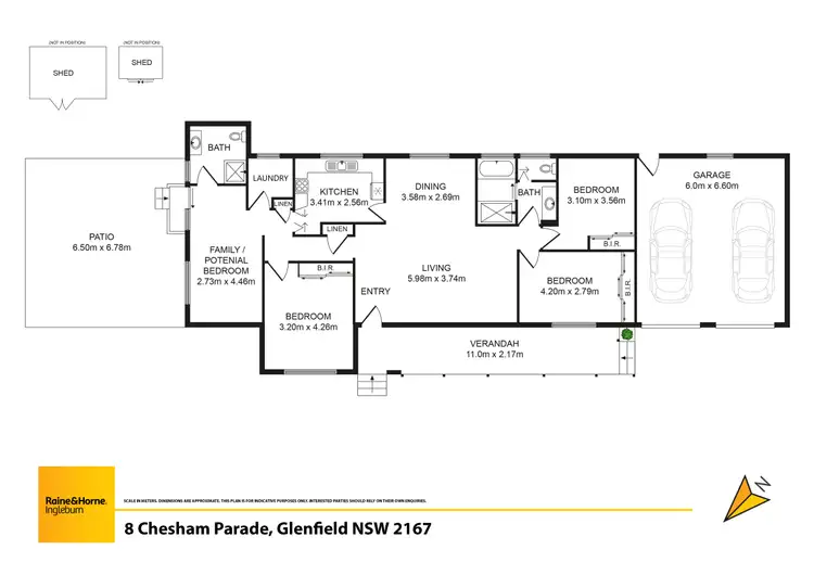 Floorplan of Homely house listing, 8 Chesham Parade, Glenfield NSW 2167