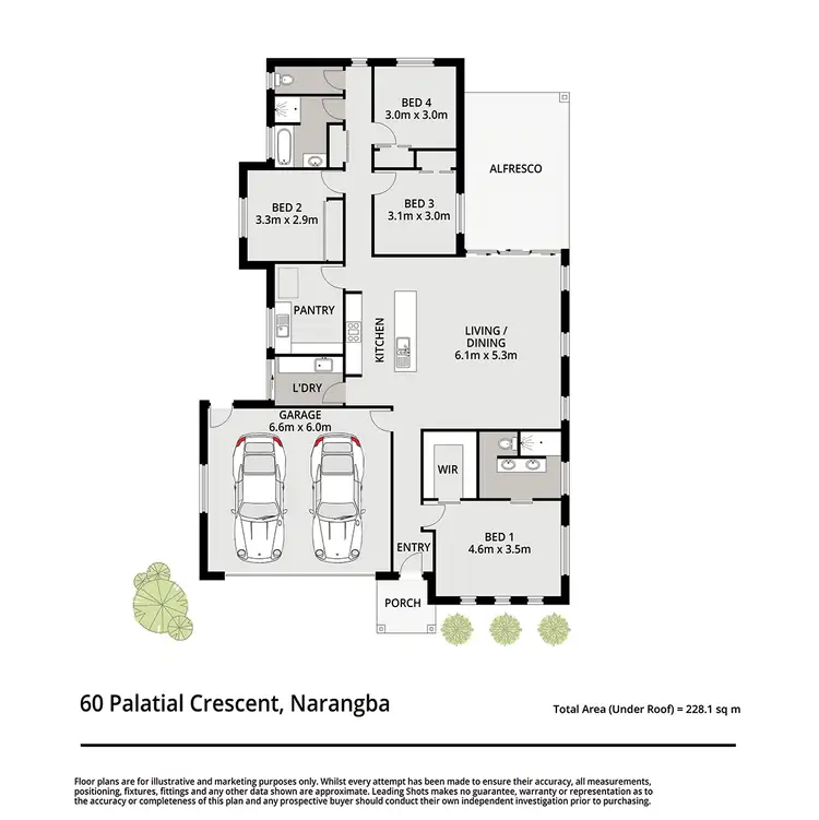Floorplan of Homely house listing, 60 Palatial Crescent, Narangba QLD 4504