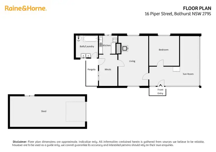 Floorplan of Homely house listing, 16 Piper Street, Bathurst NSW 2795