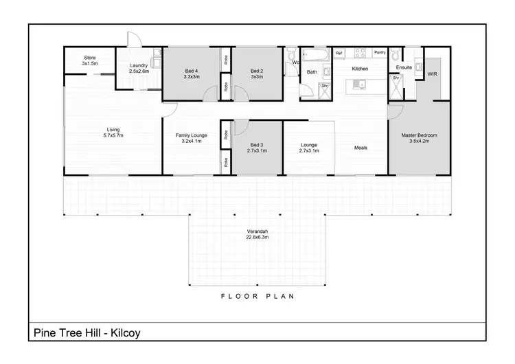 Floorplan of Homely house listing, 15 Pine Tree Drive, Kilcoy QLD 4515