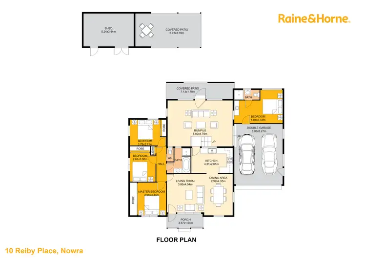 Floorplan of Homely house listing, 10 Reiby Place, Nowra NSW 2541