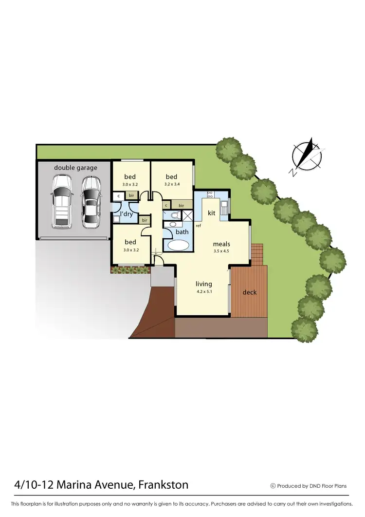Floorplan of Homely townhouse listing, 4/10-12 Marina Avenue, Frankston VIC 3199