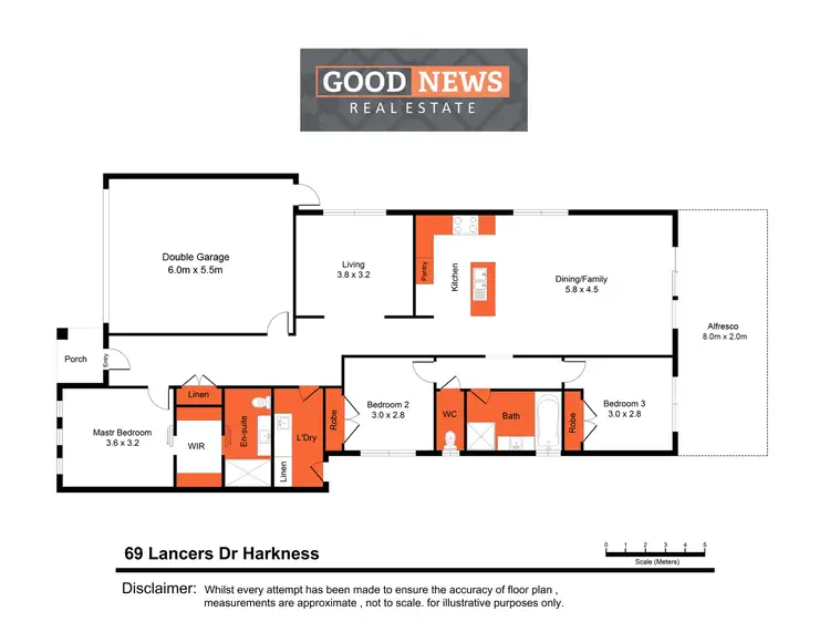 Floorplan of Homely house listing, 69 Lancers Drive, Harkness VIC 3337