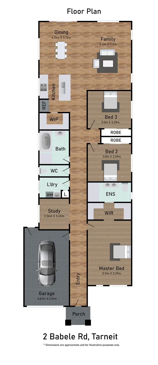 Floorplan of Homely house listing, 2 Babele Road, Tarneit VIC 3029