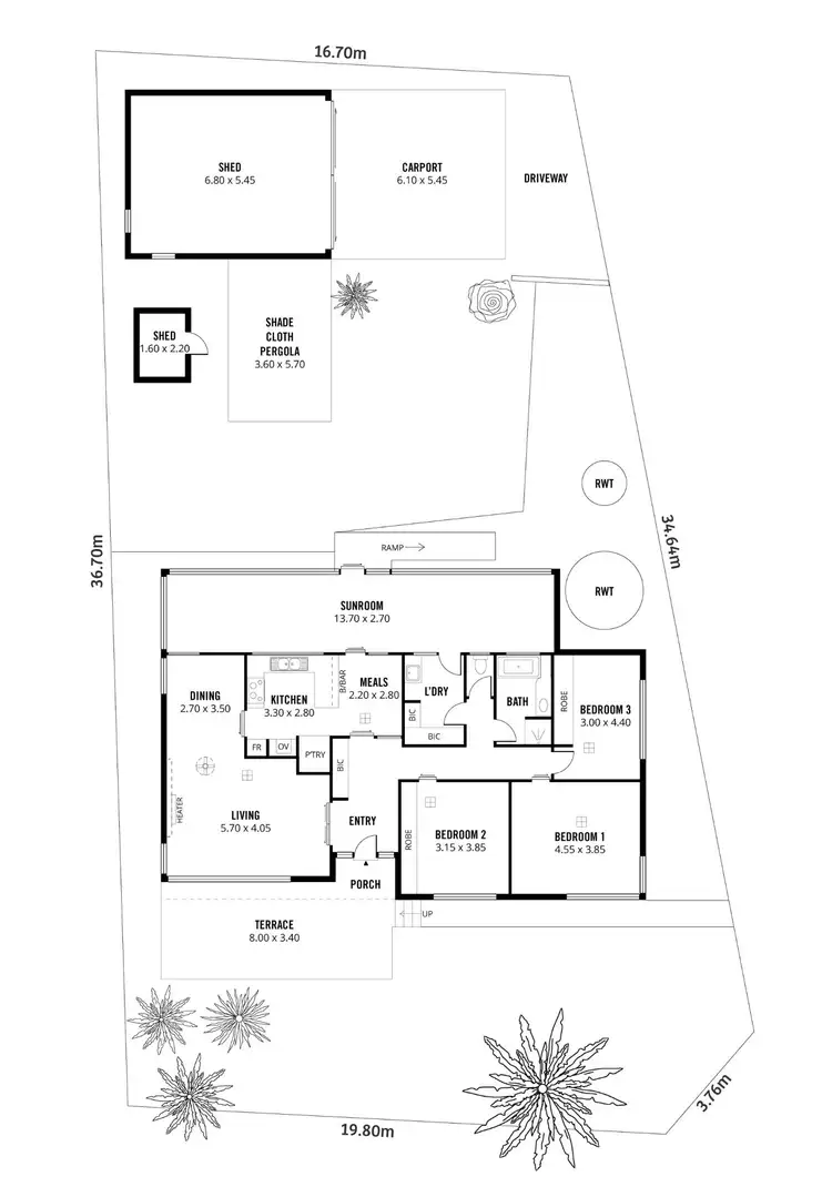 Floorplan of Homely house listing, 55 Teusner Drive, Morphett Vale SA 5162