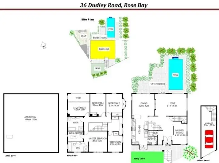 Floorplan of Homely house listing, 36 Dudley Road, Rose Bay NSW 2029