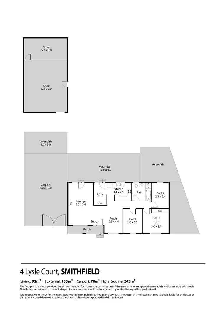 Floorplan of Homely house listing, 4 Lysle Court, Smithfield SA 5114