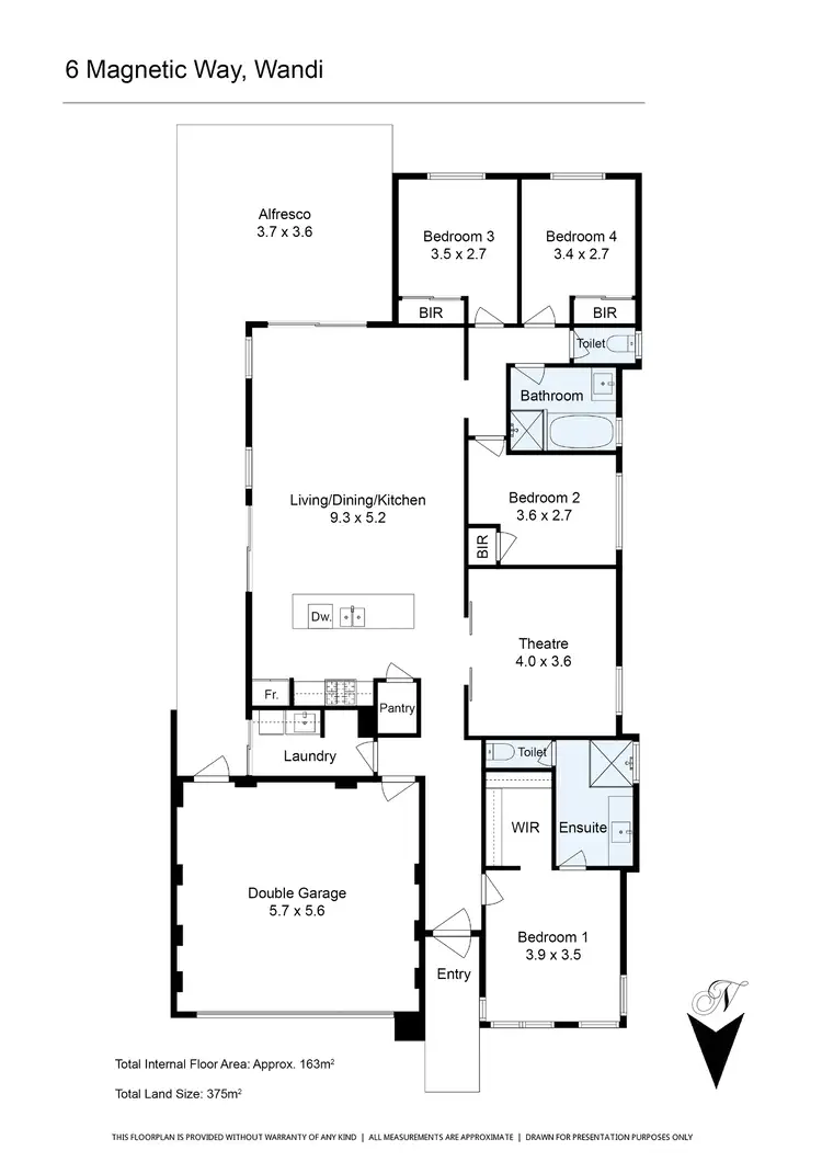 Floorplan of Homely house listing, 6 Magnetic Way, Wandi WA 6167