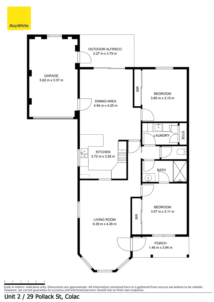 Floorplan of Homely unit listing, 2/29A Pollack Street, Colac VIC 3250