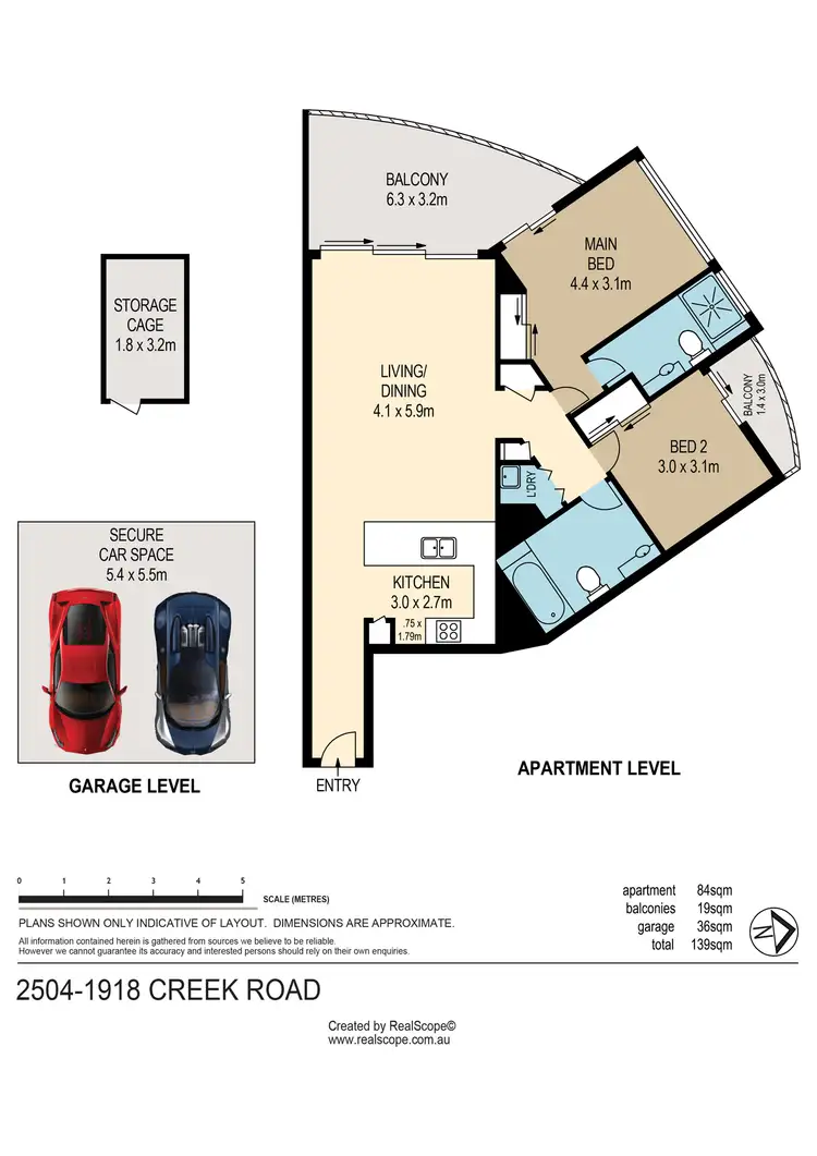 Floorplan of Homely unit listing, 2504/1918 Creek Road, Cannon Hill QLD 4170