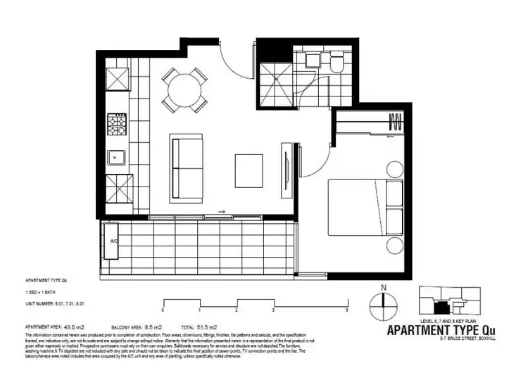 Floorplan of Homely apartment listing, 601/2-4 Archibald, Box Hill VIC 3128