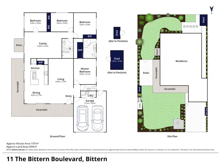 Floorplan of Homely house listing, 11 The Bittern Boulevard, Bittern VIC 3918