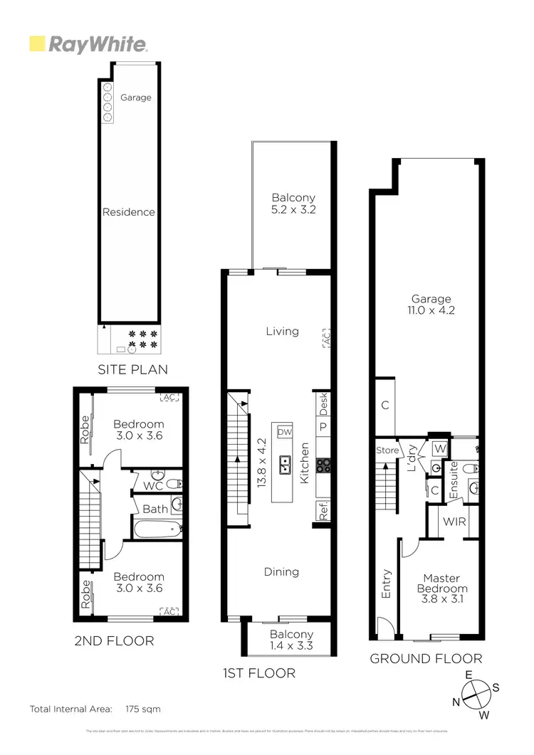 Floorplan of Homely townhouse listing, 7C Glamis Road, West Footscray VIC 3012