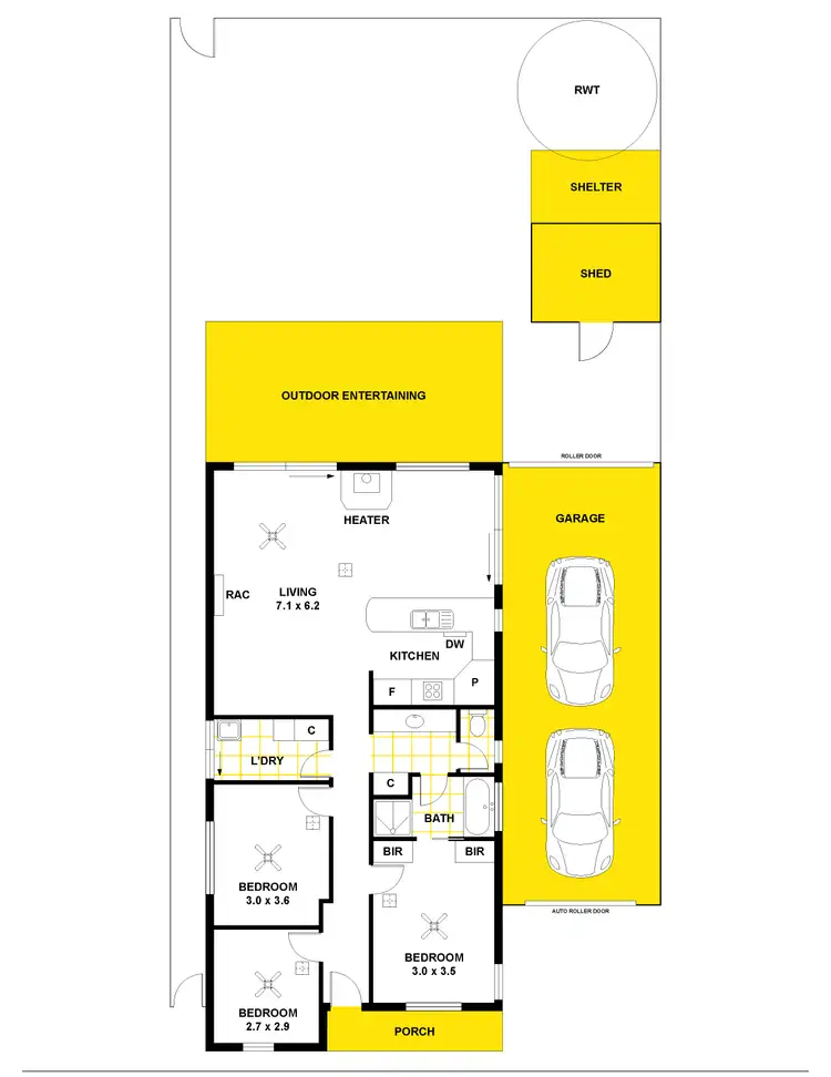 Floorplan of Homely house listing, 12 Morningside Drive, Woodcroft SA 5162