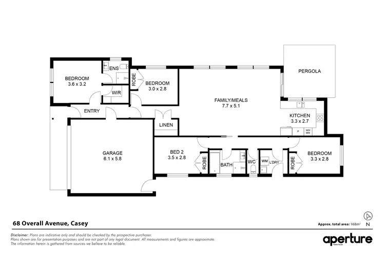 Floorplan of Homely house listing, 68 Overall Avenue, Casey ACT 2913