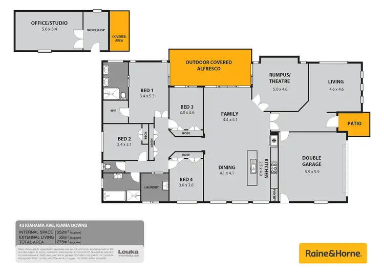 Floorplan of Homely house listing, 43 Kiarama Avenue, Kiama Downs NSW 2533