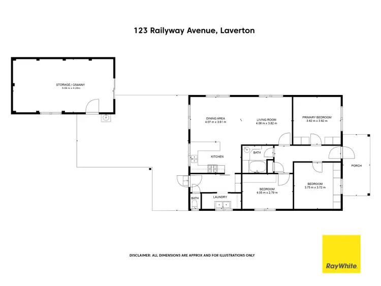 Floorplan of Homely house listing, 123 Railway Avenue, Laverton VIC 3028