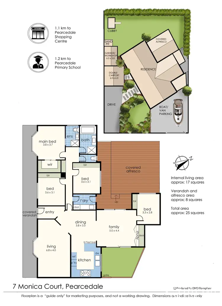 Floorplan of Homely house listing, 7 Monica Court, Pearcedale VIC 3912