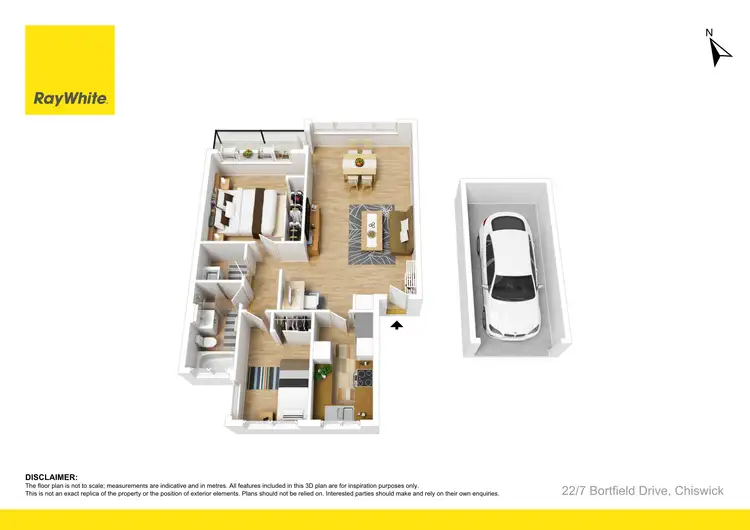 Floorplan of Homely apartment listing, 22/7 Bortfield Drive, Chiswick NSW 2046