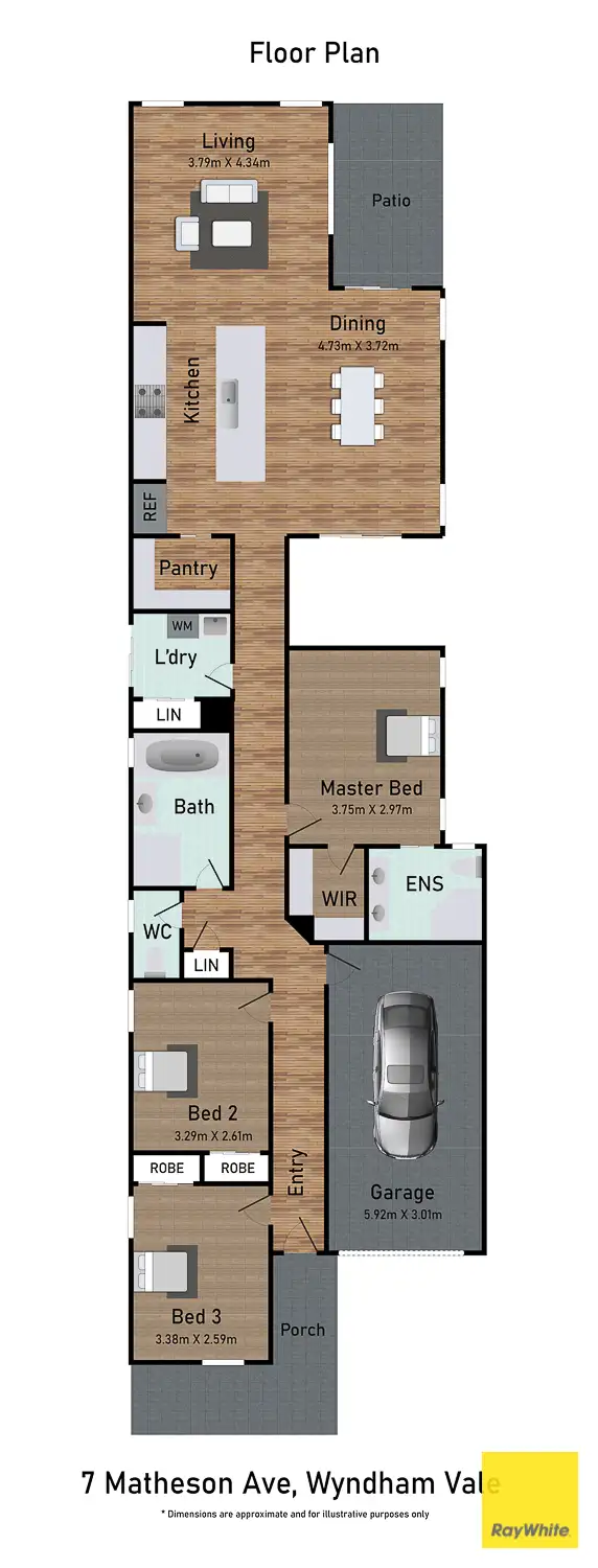 Floorplan of Homely house listing, 7 Matheson Avenue, Wyndham Vale VIC 3024