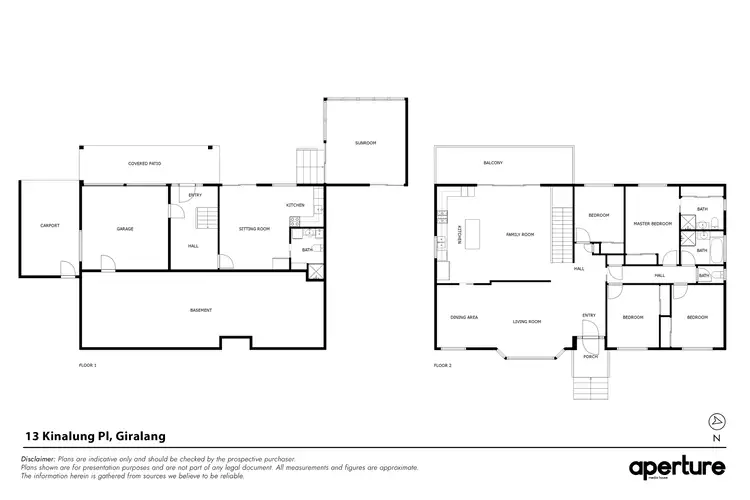 Floorplan of Homely house listing, 13 Kinalung Place, Giralang ACT 2617