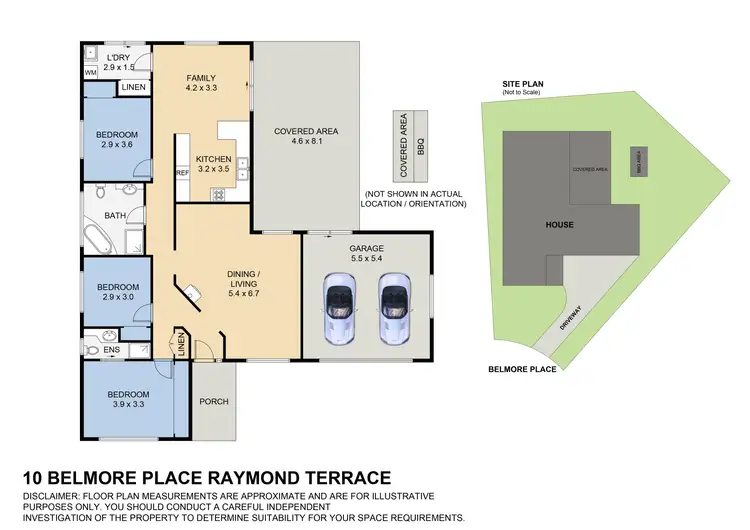 Floorplan of Homely house listing, 10 Belmore Place, Raymond Terrace NSW 2324