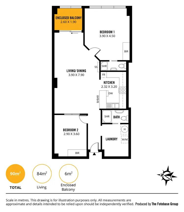 Floorplan of Homely apartment listing, 145/65 King William Street, Adelaide SA 5000
