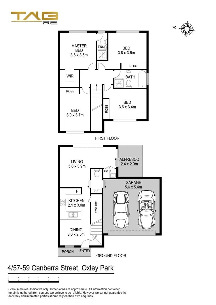 Floorplan of Homely townhouse listing, 4/57-59 Canberra Street, Oxley Park NSW 2760