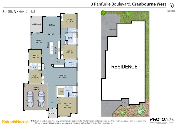 Floorplan of Homely house listing, 3 Ranfurlie Boulevard, Cranbourne West VIC 3977