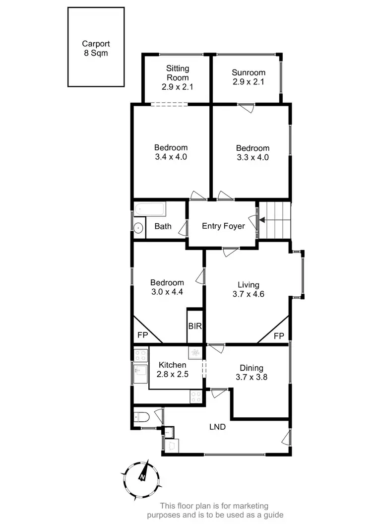 Floorplan of Homely house listing, 18 Cato Avenue, West Hobart TAS 7000