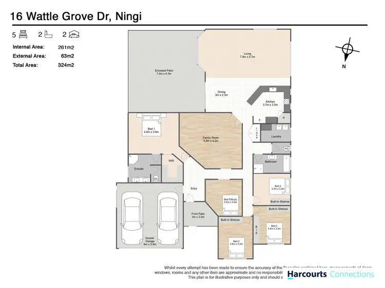Floorplan of Homely house listing, 16 Wattle Grove Drive, Ningi QLD 4511