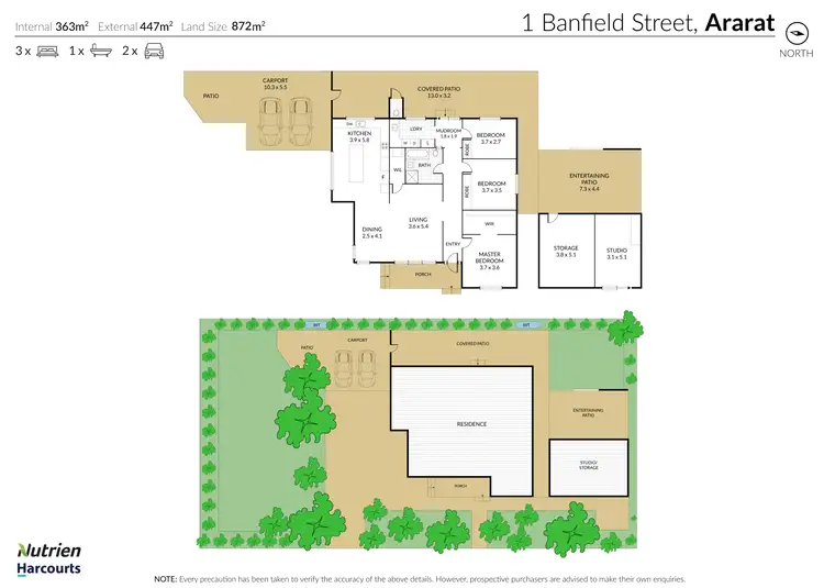 Floorplan of Homely house listing, 1 Banfield Street, Ararat VIC 3377