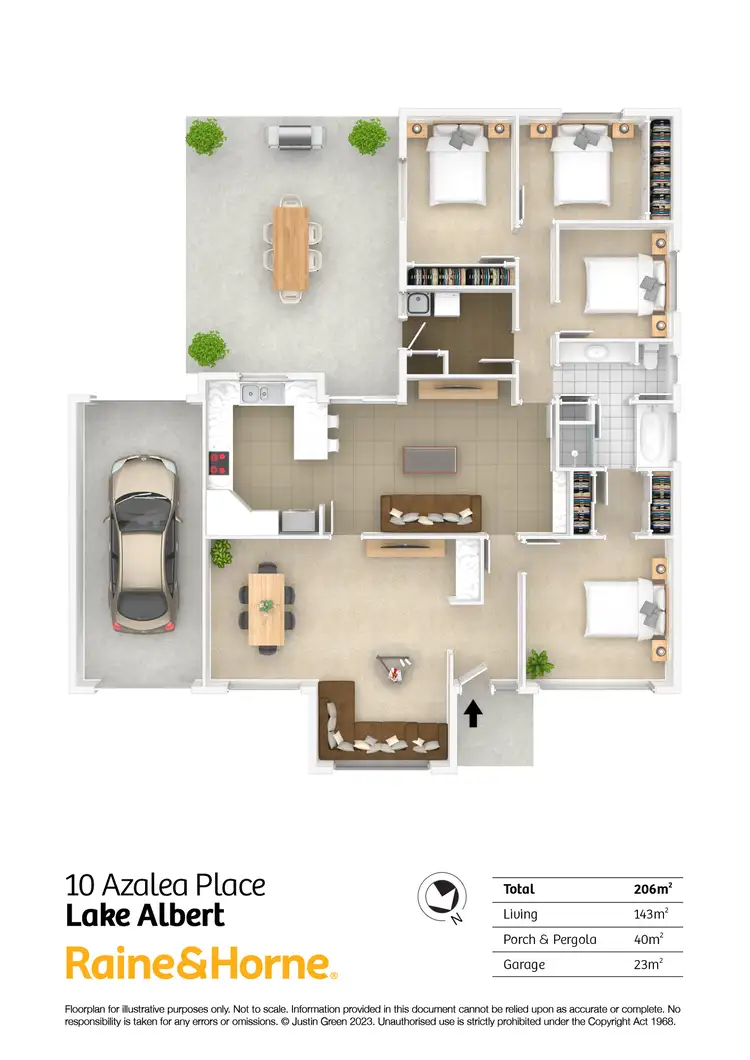 Floorplan of Homely house listing, 10 Azalea Place, Lake Albert NSW 2650