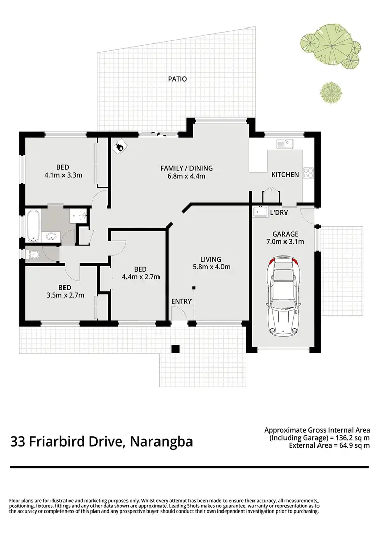Floorplan of Homely house listing, 33 Friarbird Drive, Narangba QLD 4504