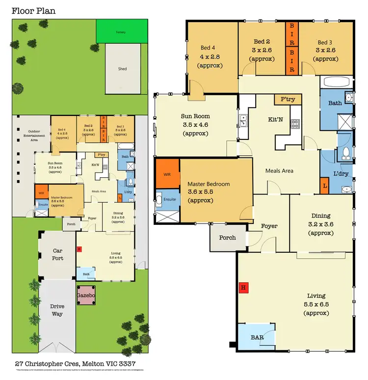 Floorplan of Homely house listing, 27 Christopher Crescent, Melton VIC 3337