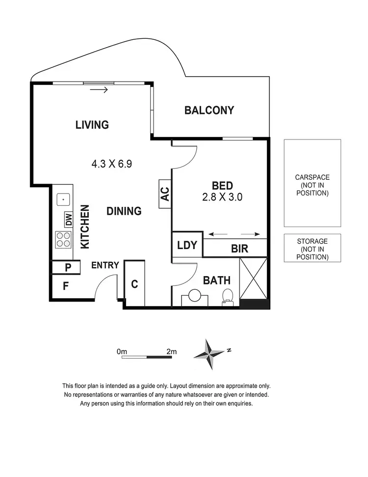 Floorplan of Homely apartment listing, 6307/172 Edward Street, Brunswick East VIC 3057