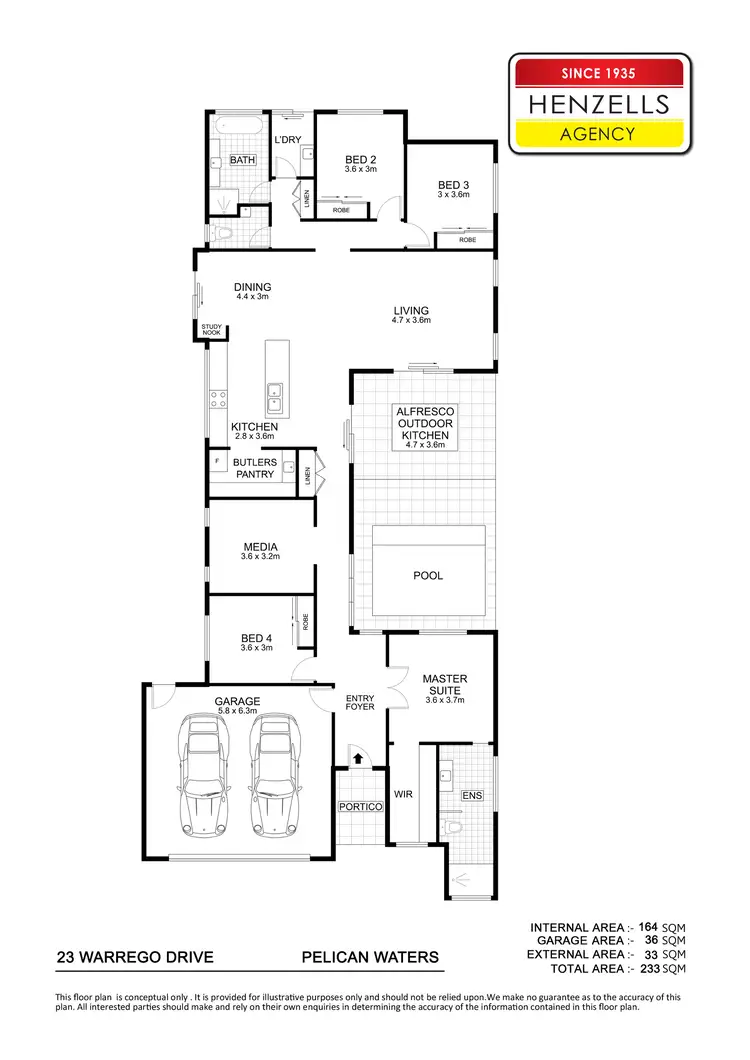 Floorplan of Homely house listing, 23 Warrego Drive, Pelican Waters QLD 4551