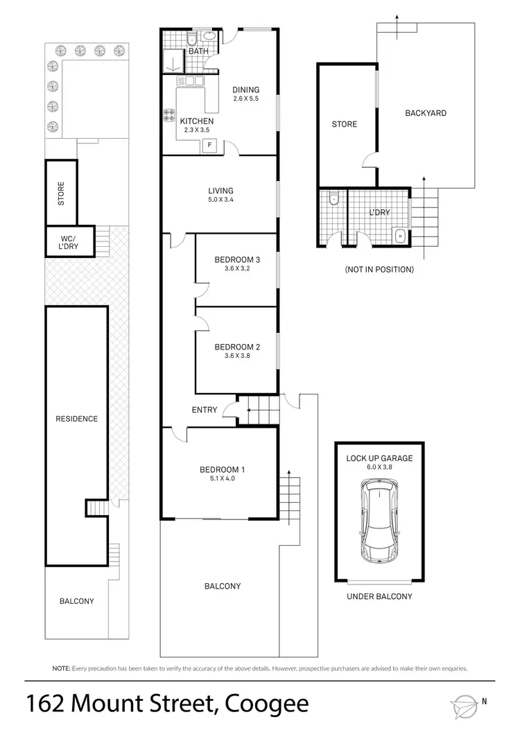 Floorplan of Homely house listing, 162 Mount St, Coogee NSW 2034