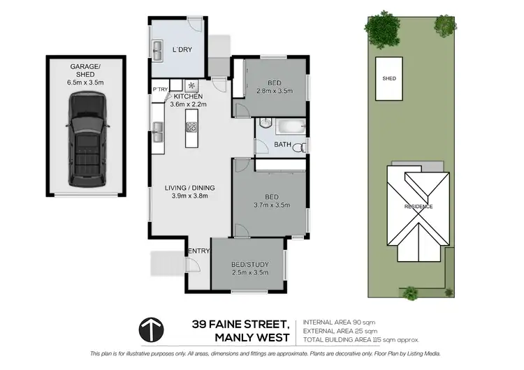 Floorplan of Homely house listing, 39 Faine Street, Manly West QLD 4179