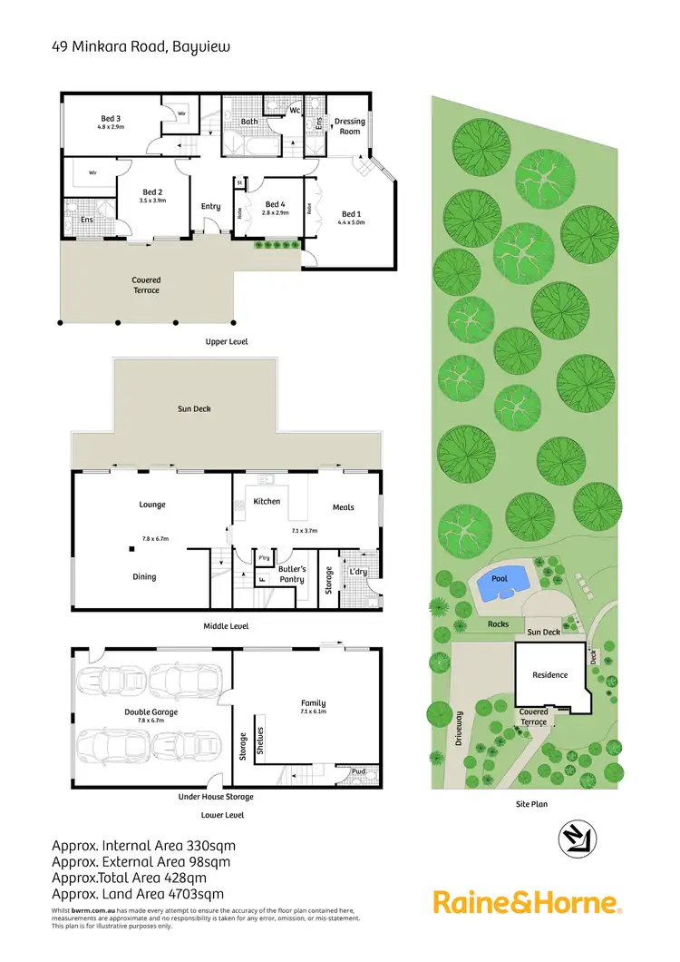 Floorplan of Homely house listing, 49 Minkara Road, Bayview NSW 2104