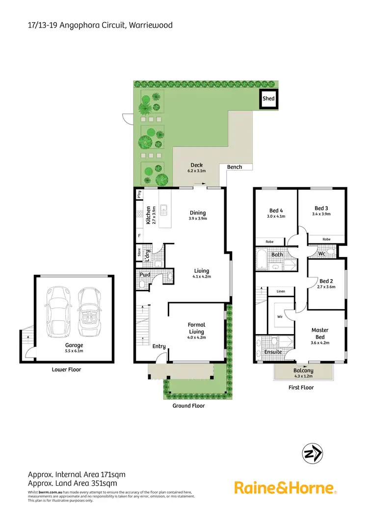 Floorplan of Homely townhouse listing, 17/13-19 Angophora Circuit, Warriewood NSW 2102