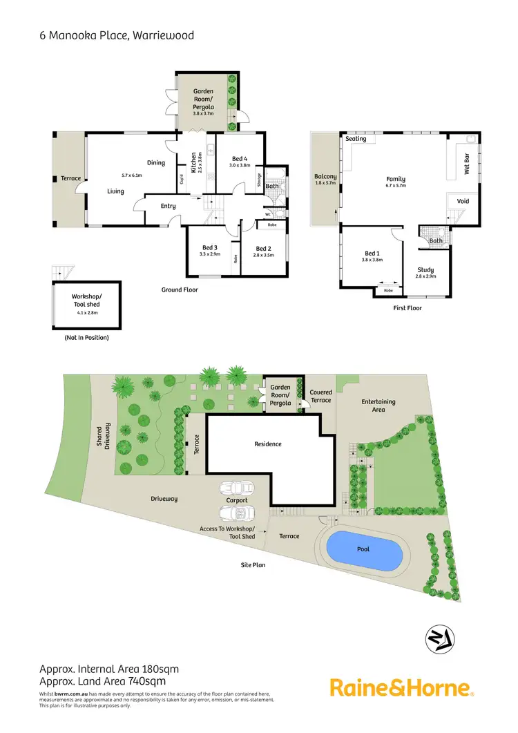 Floorplan of Homely house listing, 6 Manooka Place, Warriewood NSW 2102