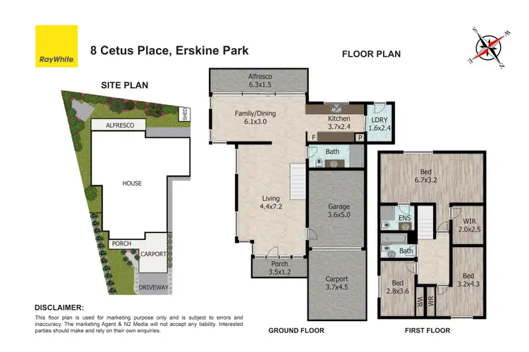 Floorplan of Homely house listing, 8 Cetus place, Erskine Park NSW 2759