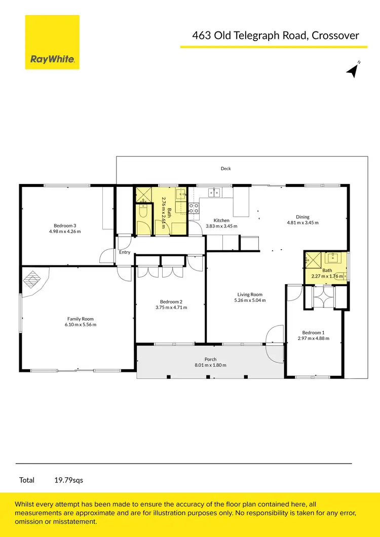 Floorplan of Homely rural property listing, 463 Old Telegraph East Road, Crossover VIC 3821