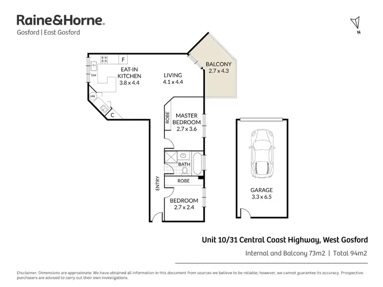 Floorplan of Homely unit listing, 10/31 Central Coast Hwy, West Gosford NSW 2250