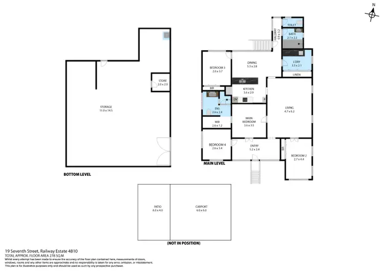 Floorplan of Homely house listing, 19 Seventh Street, Railway Estate QLD 4810